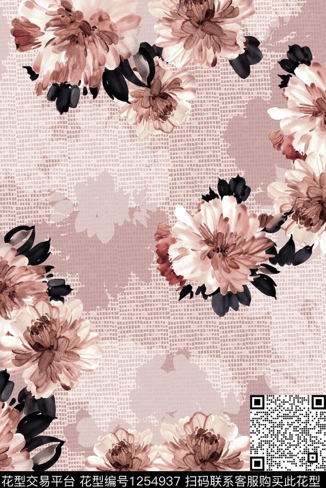 大牌风绿植树叶花卉数码印花华亿平台下载（图片编号: 1254937） - 瓦栏（Walan）