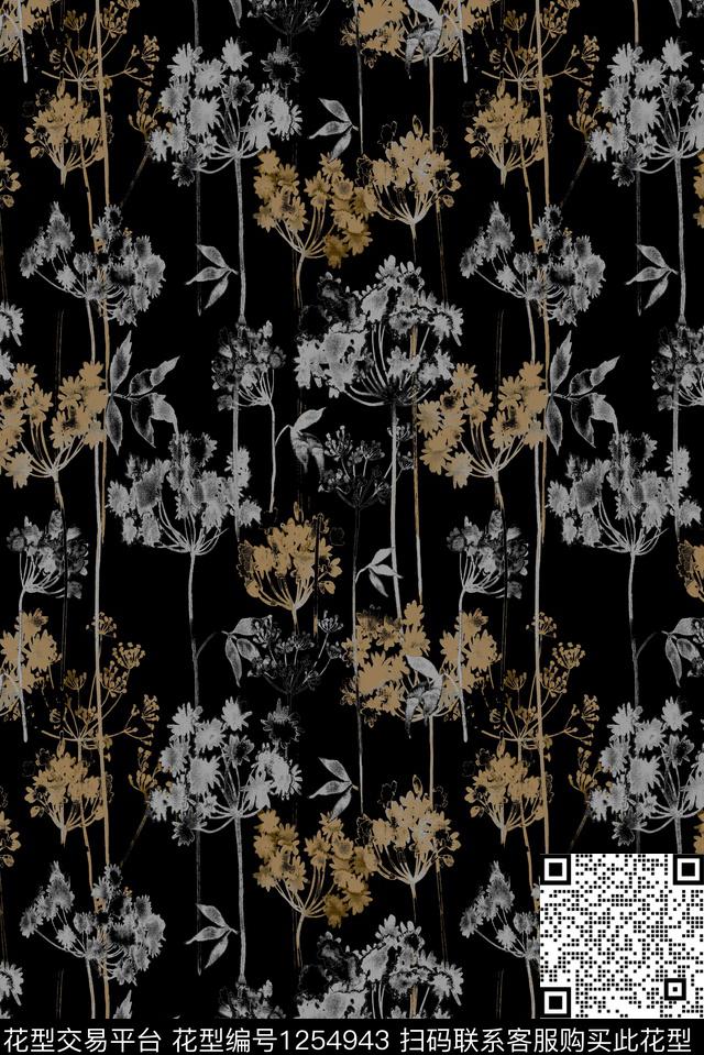 大牌风绿植树叶花卉数码印花华亿平台下载（图片编号: 1254943） - 瓦栏（Walan）