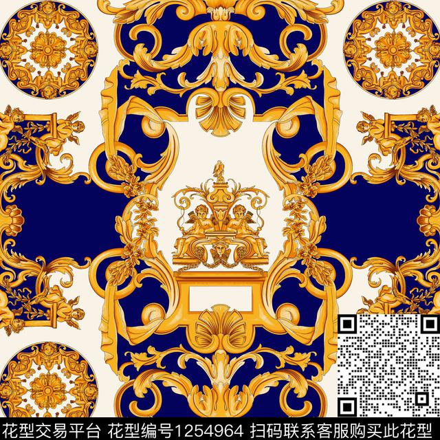 大牌风丝巾定位花男装数码印花华亿平台下载（图片编号: 1254964） - 瓦栏（Walan）