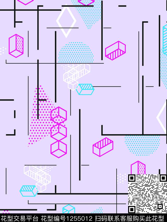 时尚潮牌几何男装传统印花华亿平台下载（图片编号: 1255012） - 瓦栏（Walan）