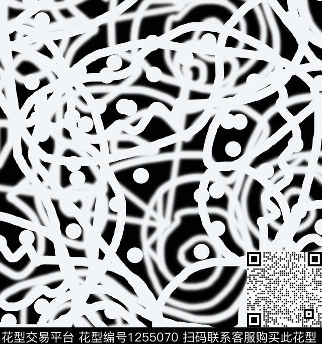 抽象条纹创意数码印花华亿平台下载（图片编号: 1255070） - 瓦栏（Walan）