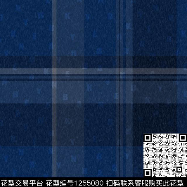 格子大牌风男装数码印花华亿平台下载（图片编号: 1255080） - 瓦栏（Walan）