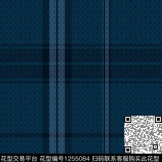 格子大牌风男装数码印花华亿平台下载（图片编号: 1255084） - 瓦栏（Walan）