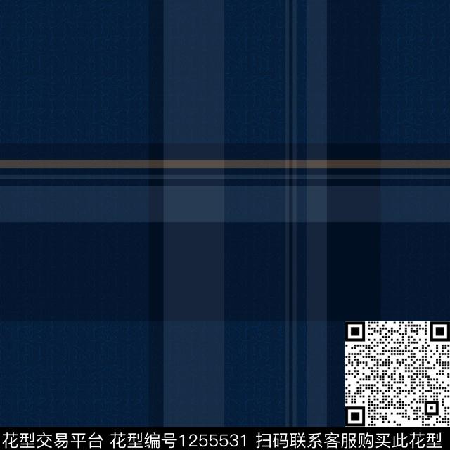 格子大牌风男装数码印花华亿平台下载（图片编号: 1255531） - 瓦栏（Walan）