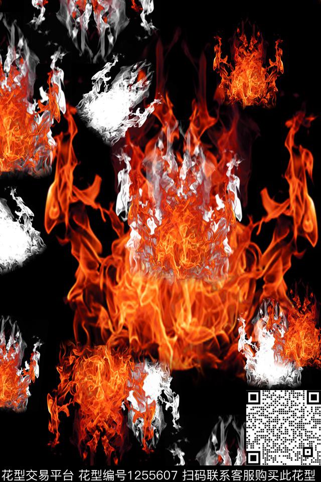 肌理火男装数码印花华亿平台下载（图片编号: 1255607） - 瓦栏（Walan）