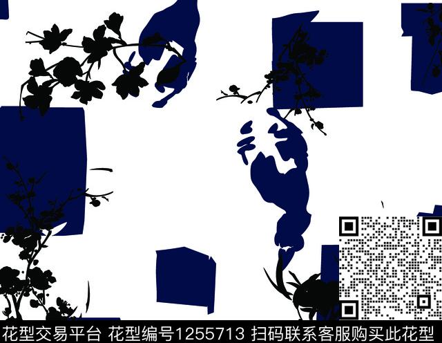 几何花卉大牌风裤子传统印花华亿平台下载（图片编号: 1255713） - 瓦栏（Walan）