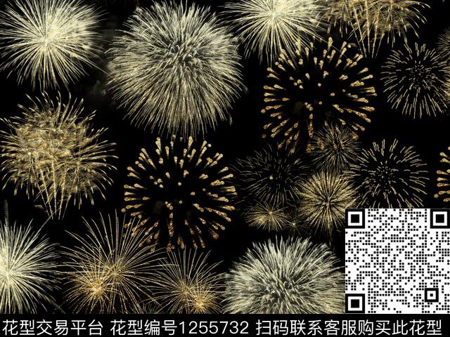 烟火闪耀绚烂数码印花华亿平台下载（图片编号: 1255732） - 瓦栏（Walan）
