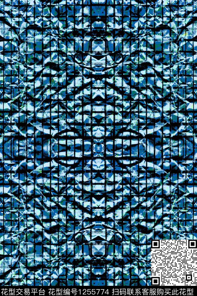 几何男装条纹数码印花华亿平台下载（图片编号: 1255774） - 瓦栏（Walan）