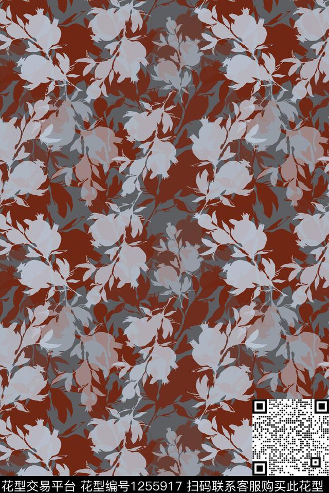 植物民族风图案树叶组合传统印花华亿平台下载（图片编号: 1255917） - 瓦栏（Walan）
