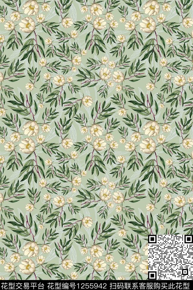 家装印花植物民族风图案传统印花华亿平台下载（图片编号: 1255942） - 瓦栏（Walan）