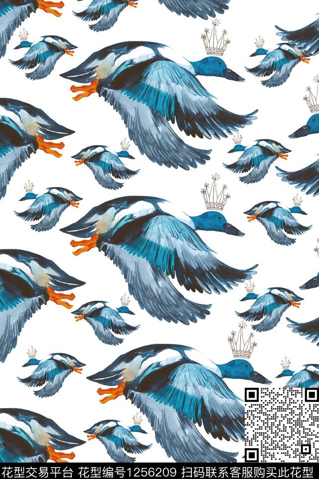 动物满版散花电脑合成数码印花华亿平台下载（图片编号: 1256209） - 瓦栏（Walan）