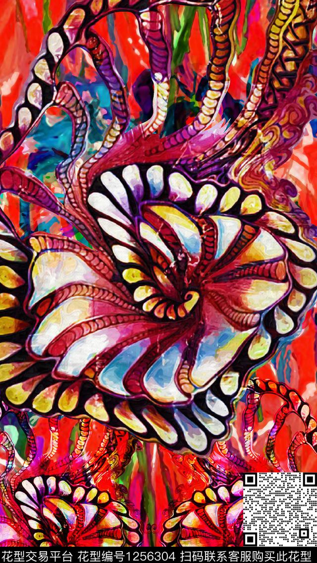 欧洲数码华亿平台大牌风数码印花华亿平台下载（图片编号: 1256304） - 瓦栏（Walan）