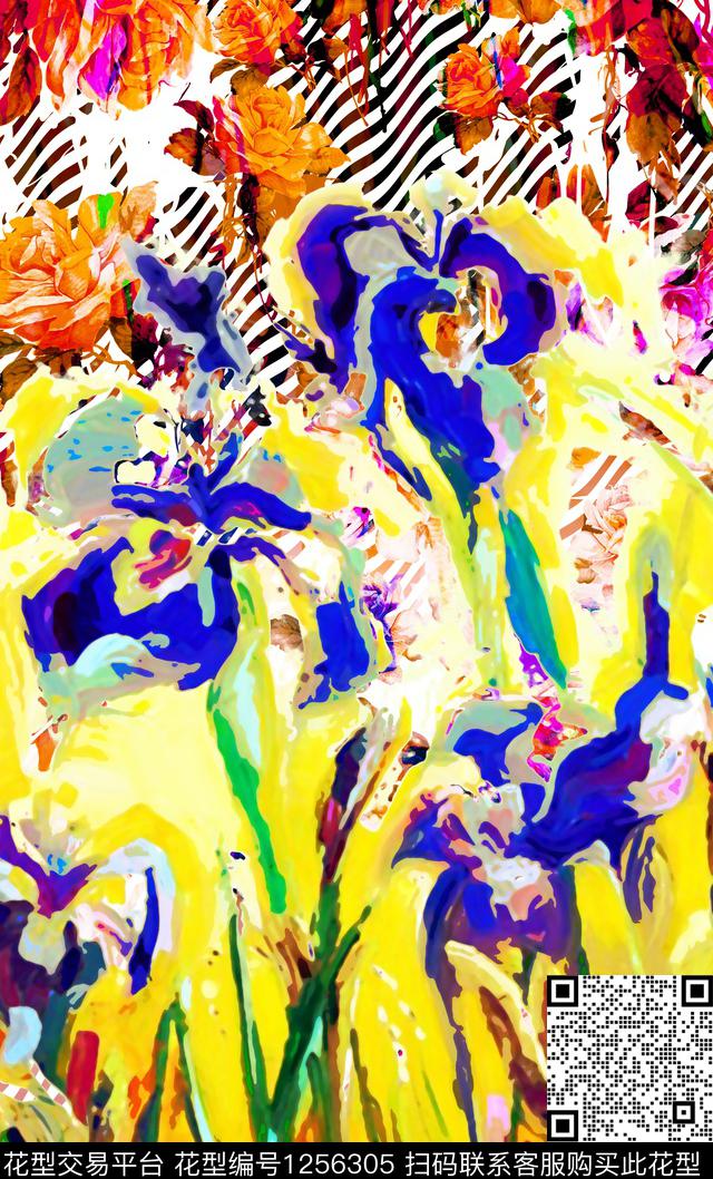 欧洲数码华亿平台大牌风数码印花华亿平台下载（图片编号: 1256305） - 瓦栏（Walan）