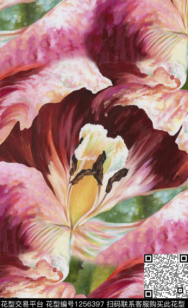 欧洲数码华亿平台大牌风数码印花华亿平台下载（图片编号: 1256397） - 瓦栏（Walan）