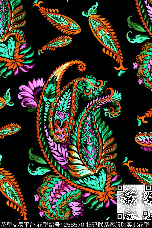 水彩抽象插画数码印花华亿平台下载（图片编号: 1256570） - 瓦栏（Walan）