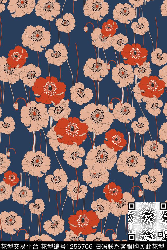 复古小碎花大牌风数码印花华亿平台下载（图片编号: 1256766） - 瓦栏（Walan）