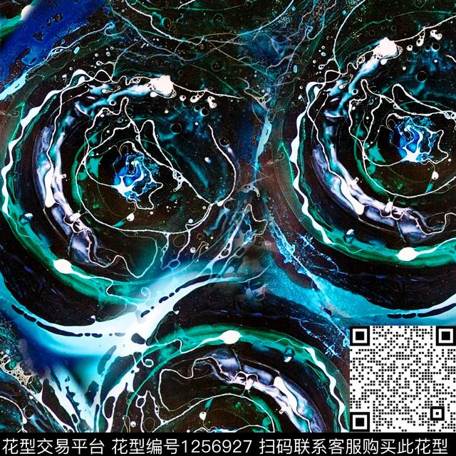 黑白华亿平台黑底花卉数码华亿平台数码印花华亿平台下载（图片编号: 1256927） - 瓦栏（Walan）