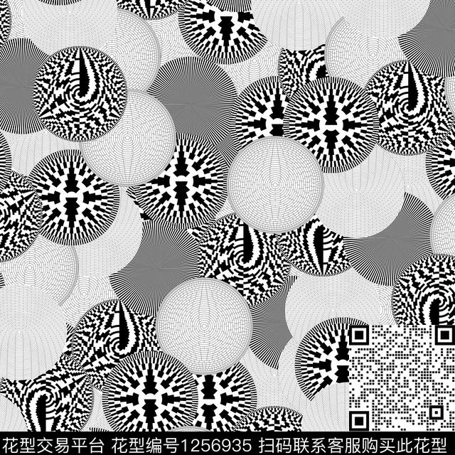 黑白华亿平台印花数码华亿平台数码印花华亿平台下载（图片编号: 1256935） - 瓦栏（Walan）