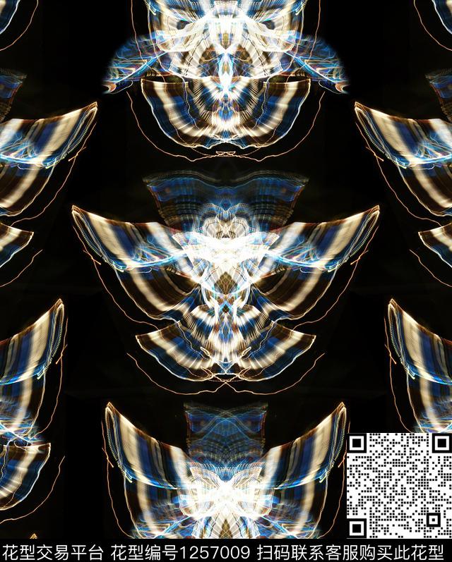 抽象迷幻数码印花华亿平台下载（图片编号: 1257009） - 瓦栏（Walan）