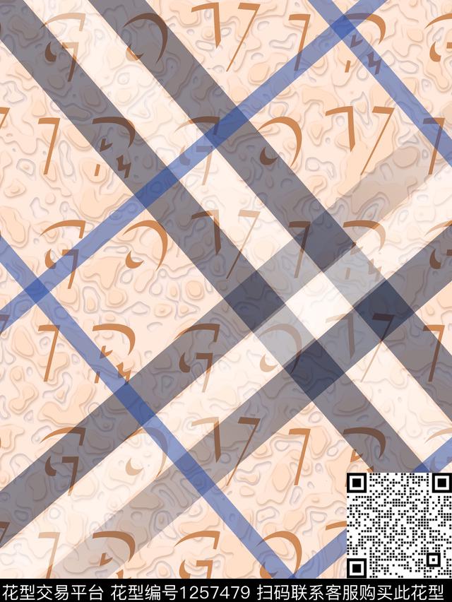 花卉数码华亿平台格子数码印花华亿平台下载（图片编号: 1257479） - 瓦栏（Walan）