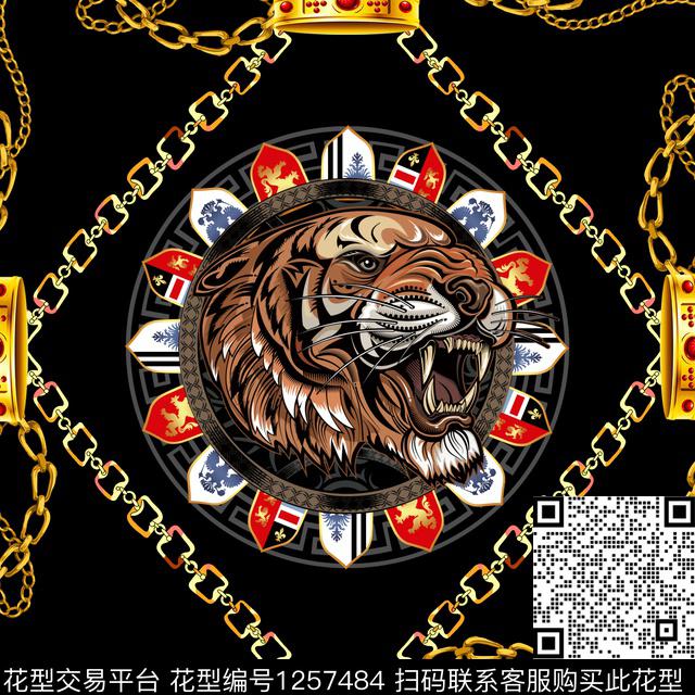 丝巾定位花金属方巾数码印花华亿平台下载（图片编号: 1257484） - 瓦栏（Walan）