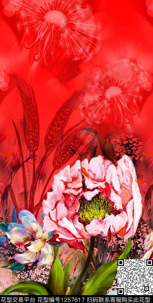 定位花数码华亿平台热带华亿平台数码印花华亿平台下载（图片编号: 1257617） - 瓦栏（Walan）