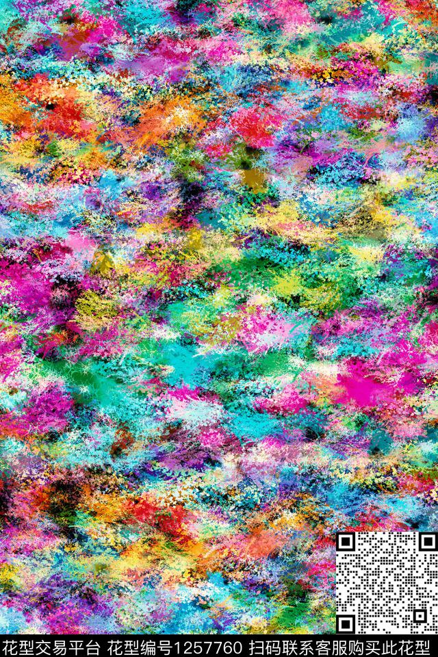 炫彩运动服休闲数码印花华亿平台下载（图片编号: 1257760） - 瓦栏（Walan）