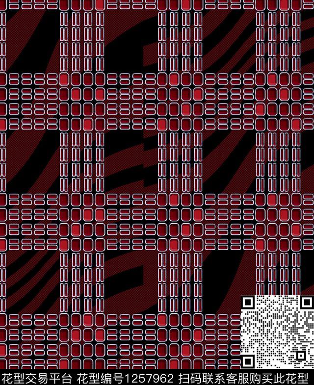 格子数码华亿平台几何数码印花华亿平台下载（图片编号: 1257962） - 瓦栏（Walan）