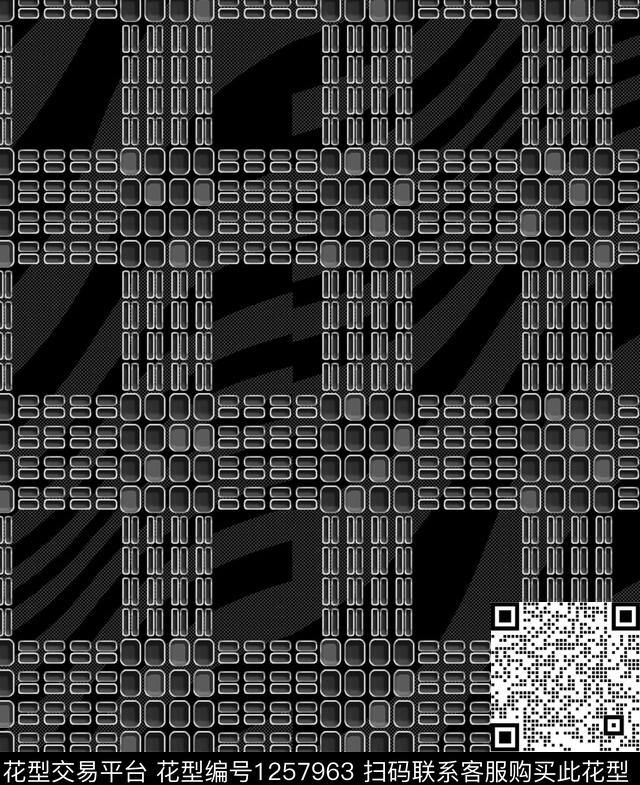 格子数码华亿平台几何数码印花华亿平台下载（图片编号: 1257963） - 瓦栏（Walan）