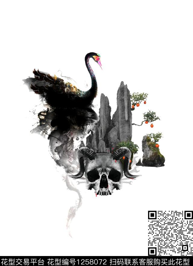 潮牌复古大牌风数码印花华亿平台下载（图片编号: 1258072） - 瓦栏（Walan）