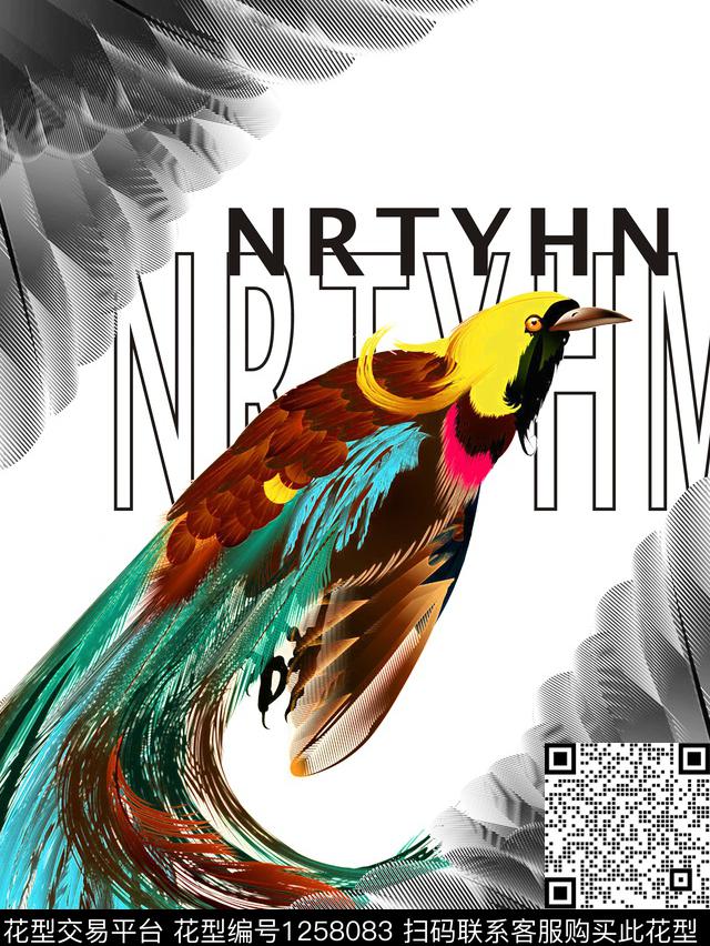 男装大牌风创意数码印花华亿平台下载（图片编号: 1258083） - 瓦栏（Walan）