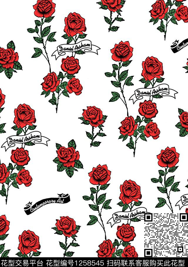 花卉大牌风小碎花传统印花华亿平台下载（图片编号: 1258545） - 瓦栏（Walan）