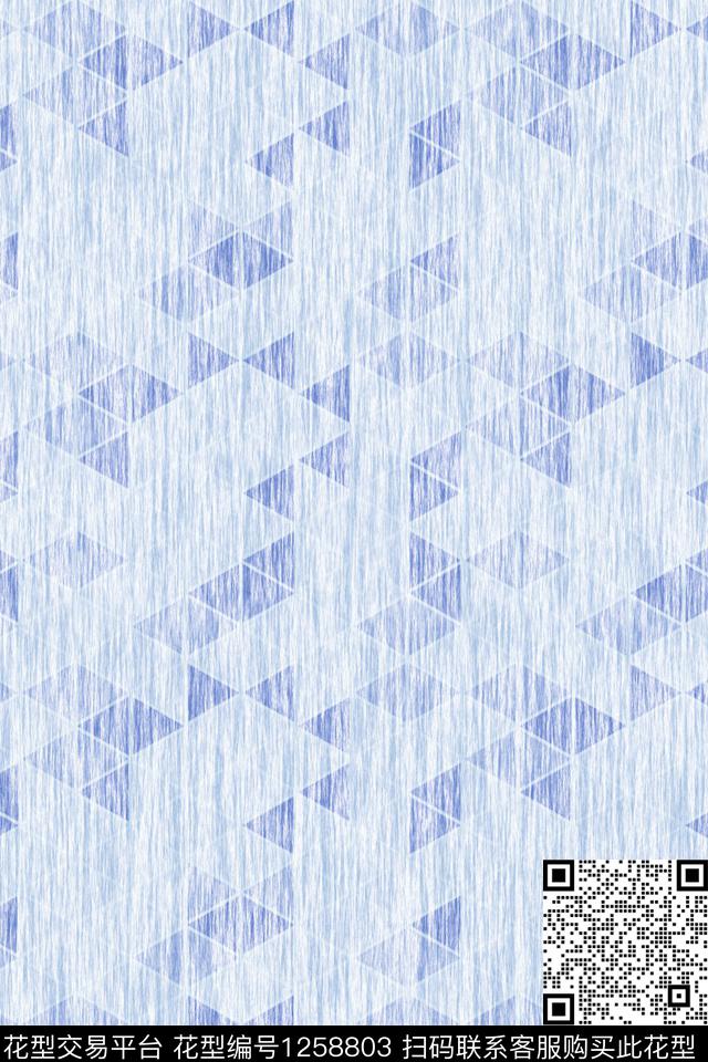 肌理抽象几何数码印花华亿平台下载（图片编号: 1258803） - 瓦栏（Walan）