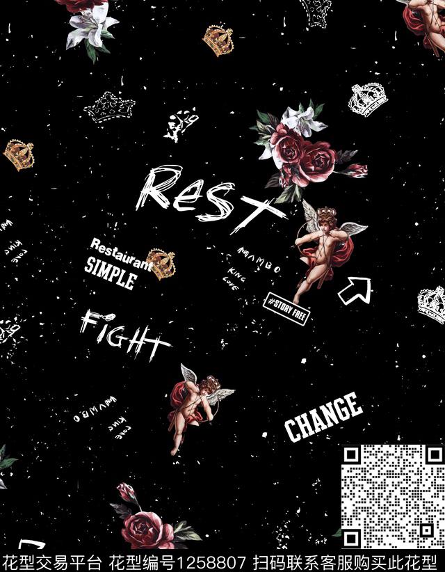 数码华亿平台定位花大牌风数码印花华亿平台下载（图片编号: 1258807） - 瓦栏（Walan）