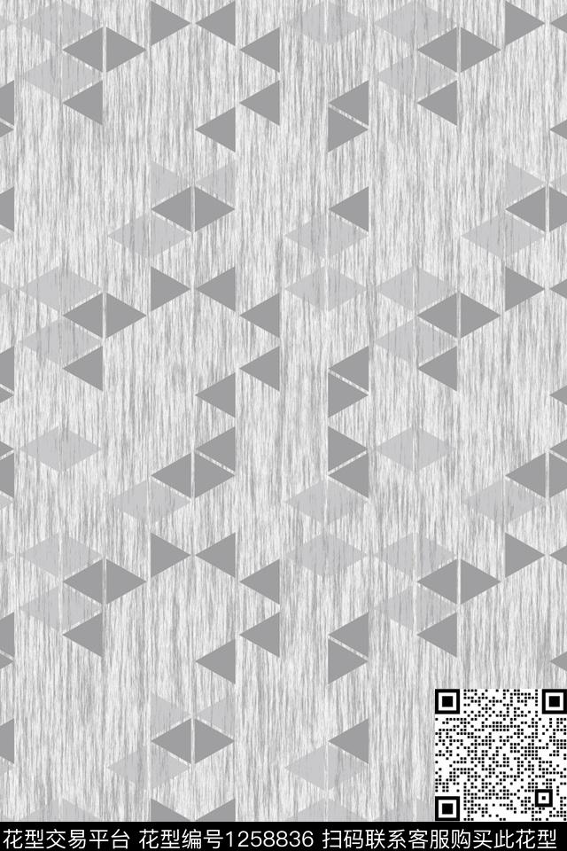 肌理抽象几何传统印花华亿平台下载（图片编号: 1258836） - 瓦栏（Walan）