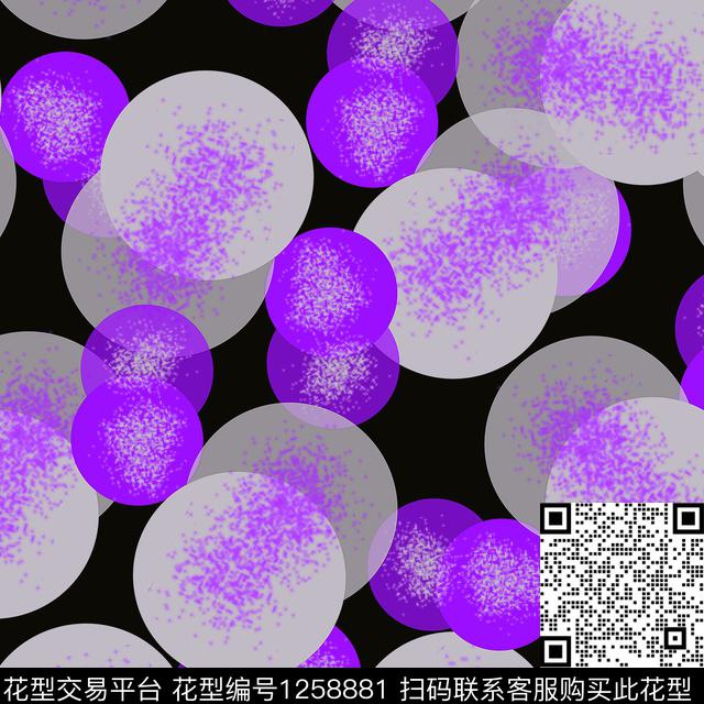 抽象创意几何数码印花华亿平台下载（图片编号: 1258881） - 瓦栏（Walan）