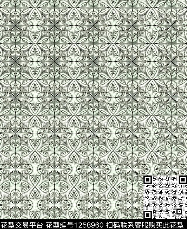 肌理抽象几何数码印花华亿平台下载（图片编号: 1258960） - 瓦栏（Walan）
