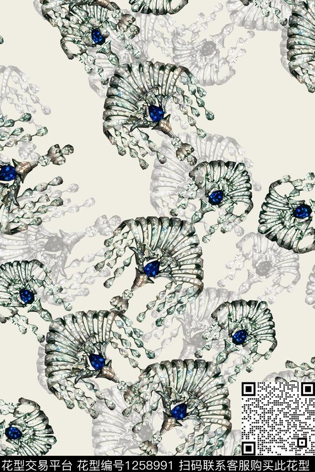 女装民族风电脑合成数码印花华亿平台下载（图片编号: 1258991） - 瓦栏（Walan）