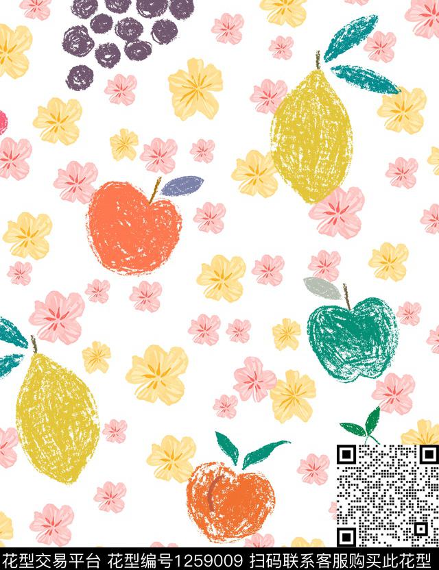 水果大牌风水果花卉传统印花华亿平台下载（图片编号: 1259009） - 瓦栏（Walan）