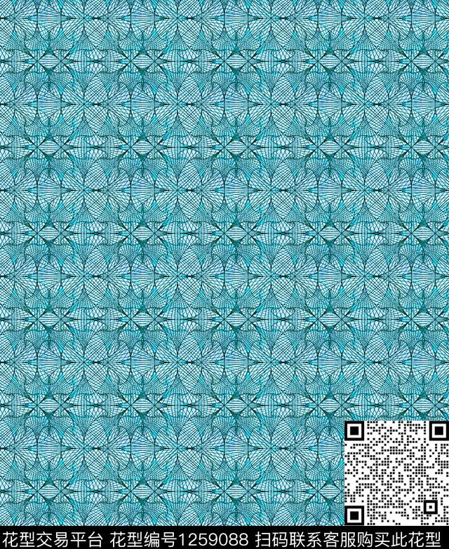 肌理抽象几何数码印花华亿平台下载（图片编号: 1259088） - 瓦栏（Walan）