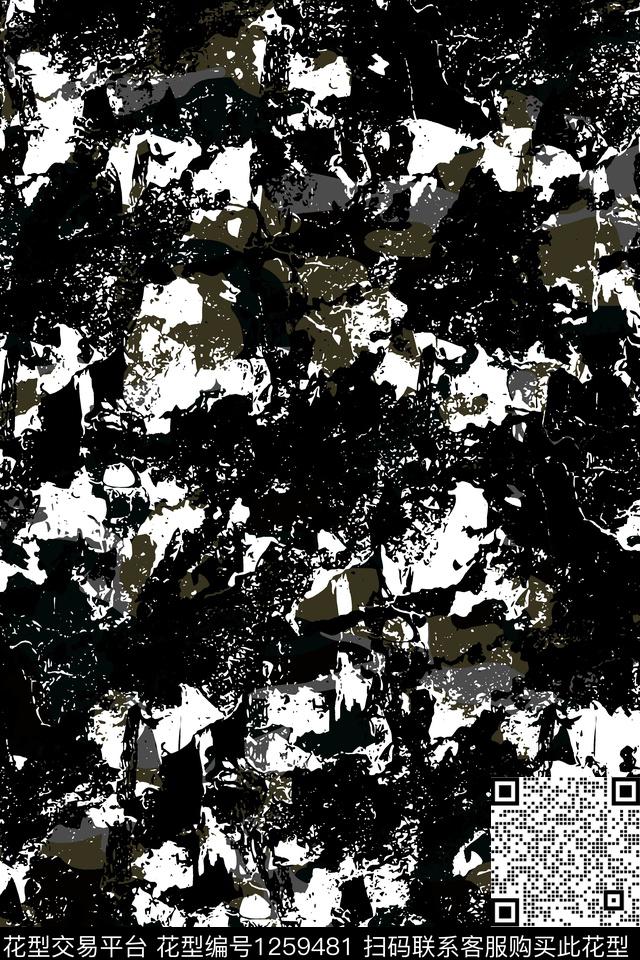 纹理抽象大牌风传统印花华亿平台下载（图片编号: 1259481） - 瓦栏（Walan）