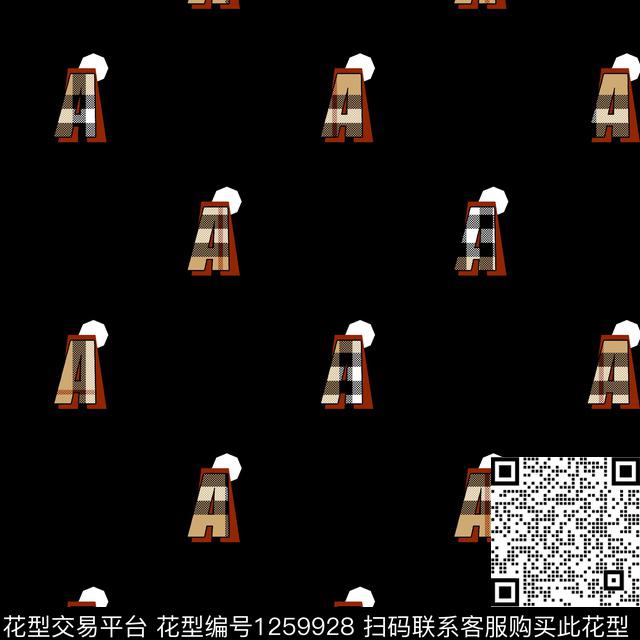 大牌风字母波点传统印花华亿平台下载（图片编号: 1259928） - 瓦栏（Walan）