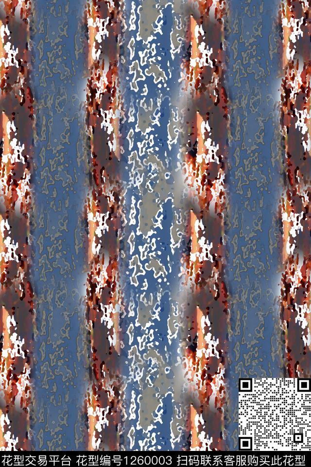 条纹混搭抽象数字抽象数码印花华亿平台下载（图片编号: 1260003） - 瓦栏（Walan）