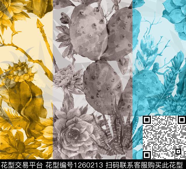 女装花卉数码华亿平台数码印花华亿平台下载（图片编号: 1260213） - 瓦栏（Walan）