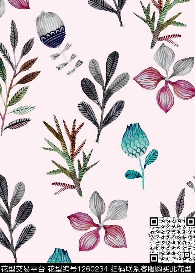 小碎花清爽女装数码印花华亿平台下载（图片编号: 1260234） - 瓦栏（Walan）