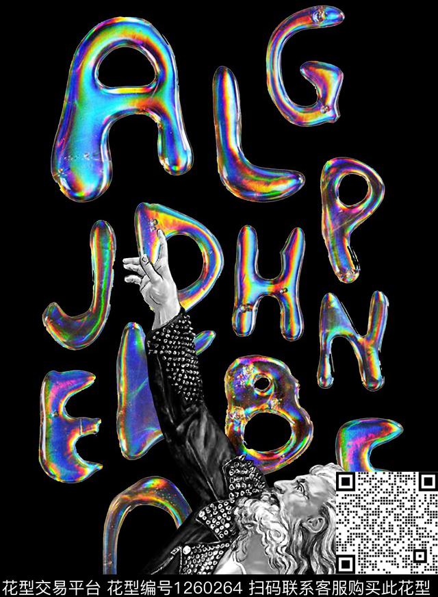 大牌风字母数码华亿平台传统印花华亿平台下载（图片编号: 1260264） - 瓦栏（Walan）