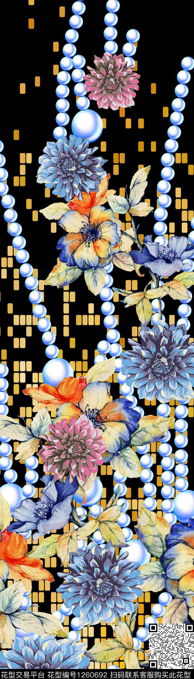 花卉数码华亿平台定位花数码印花华亿平台下载（图片编号: 1260692） - 瓦栏（Walan）