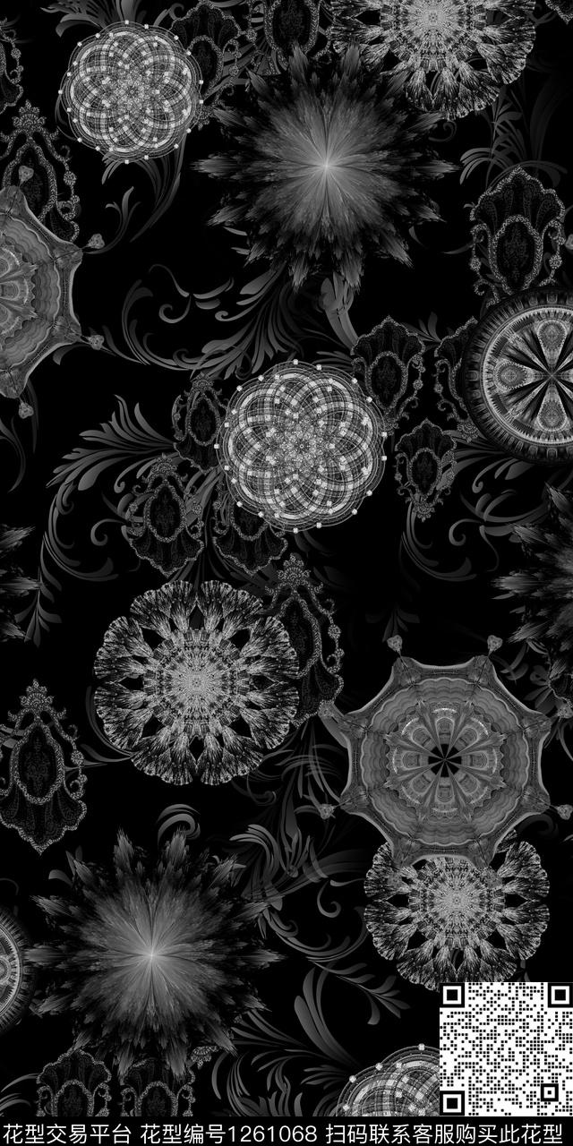 抽象黑白华亿平台雕印华亿平台数码印花华亿平台下载（图片编号: 1261068） - 瓦栏（Walan）