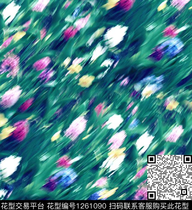 大牌风小碎花新品数码印花华亿平台下载（图片编号: 1261090） - 瓦栏（Walan）