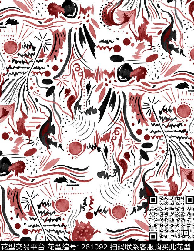 大牌风几何abstract传统印花华亿平台下载（图片编号: 1261092） - 瓦栏（Walan）